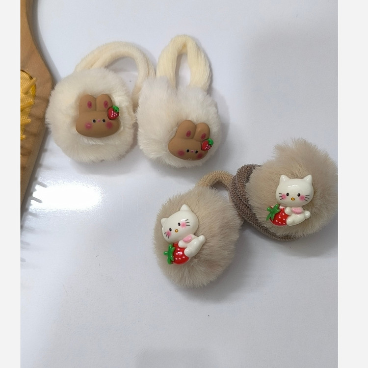 کش مو خز توپی جفتی